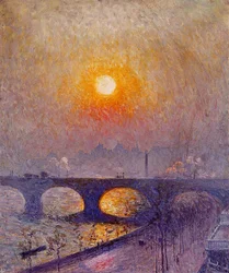 Atardecer sobre el Puente de Waterloo